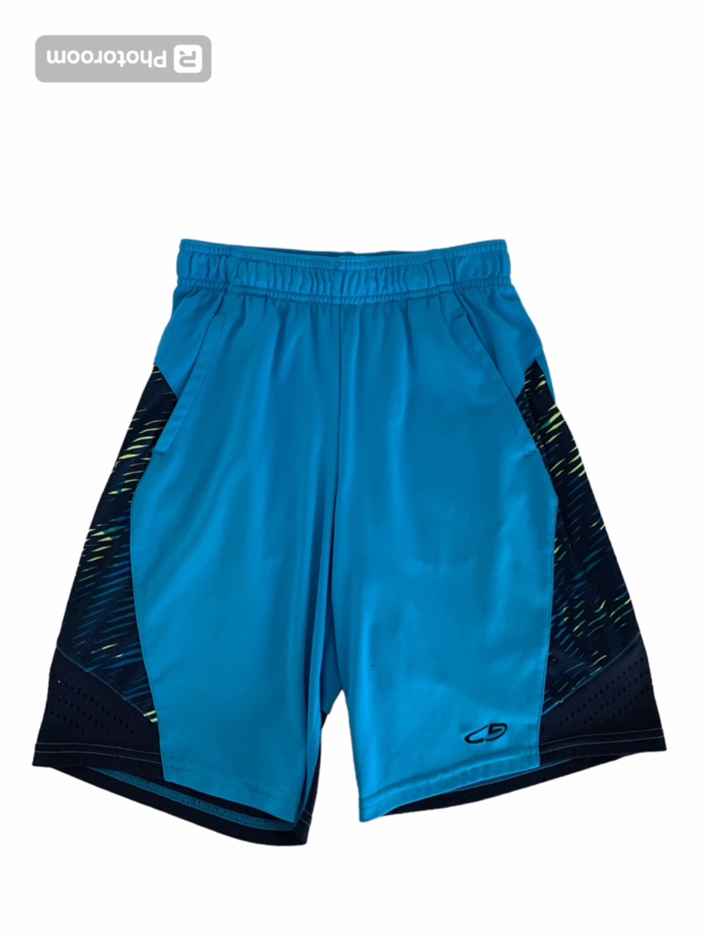 C9 Champion Shorts Boys M (8-10) Blue Duo-Dry Basketball Athletic Logo Pockets